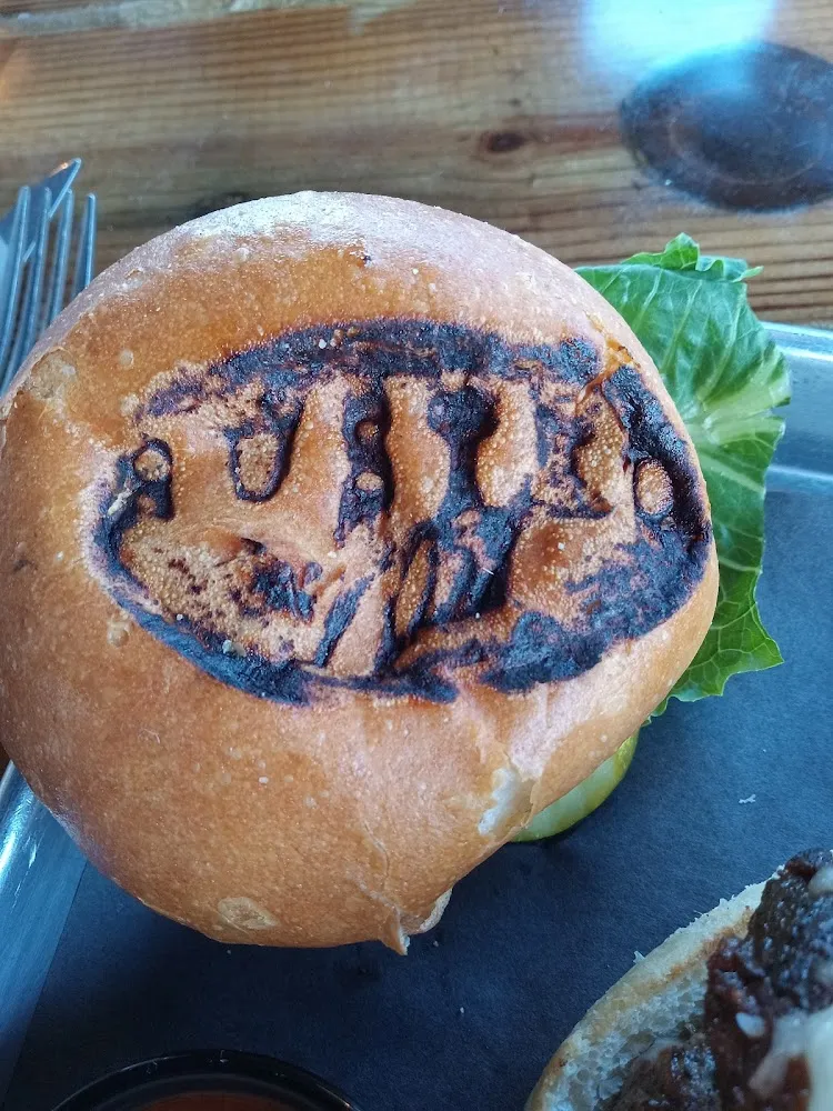 There Branding on Burger Foll